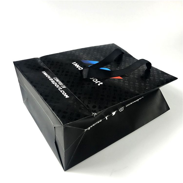 color paper bags with Spot UV